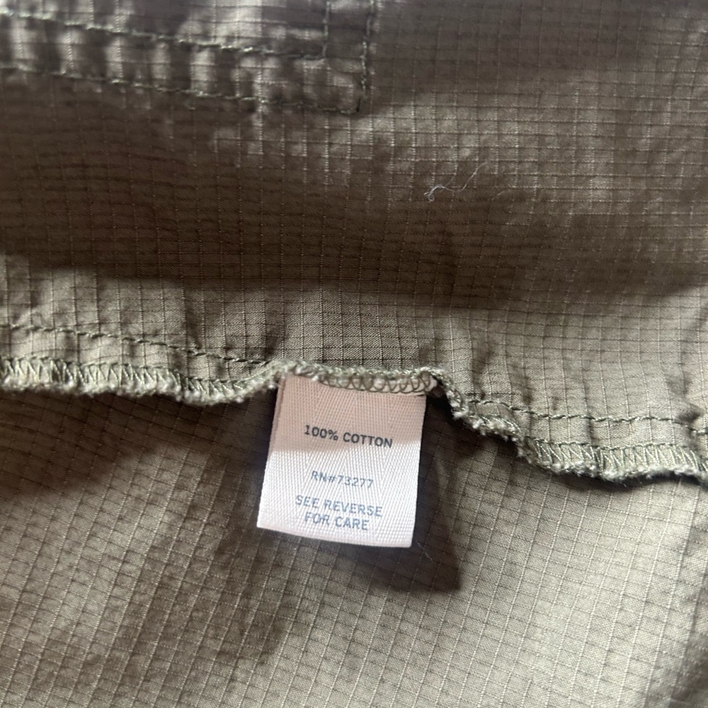 Mudd Army Green Women's Utility Hooded Vest Sz M EUC Gorpcore Military Chore - Picture 9 of 10